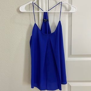 Madewell Royal Blue Silk Top